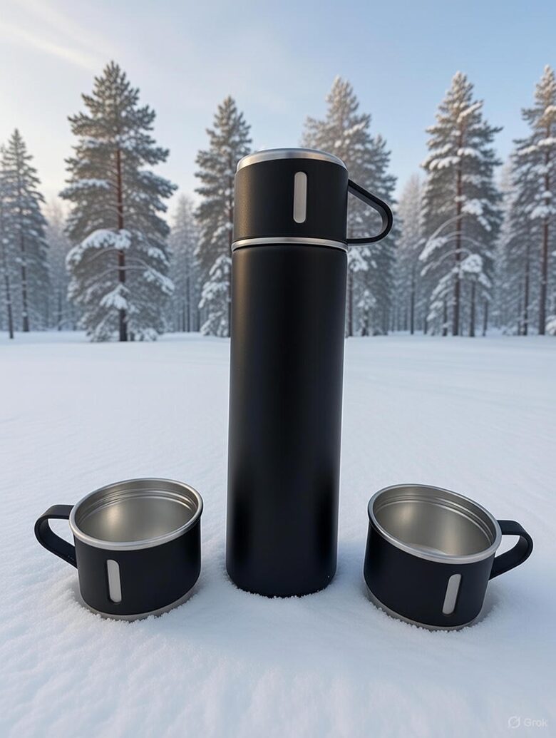 Kaiverrettu omalla kuvalla tekstillä termospullo 500 ml – kahvitermos nimellä